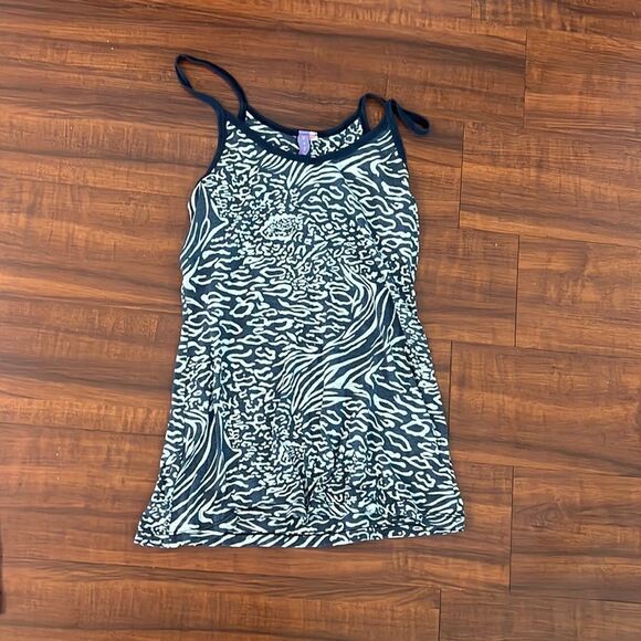 Blue and White Tank Top - Size Large - LF Brand Navy Tank - Picture 1 of 3